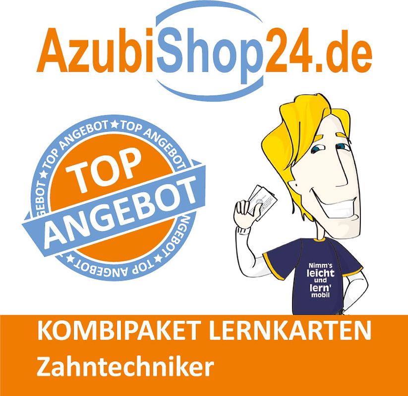 Kombi-Paket Zahntechniker Lernkarten