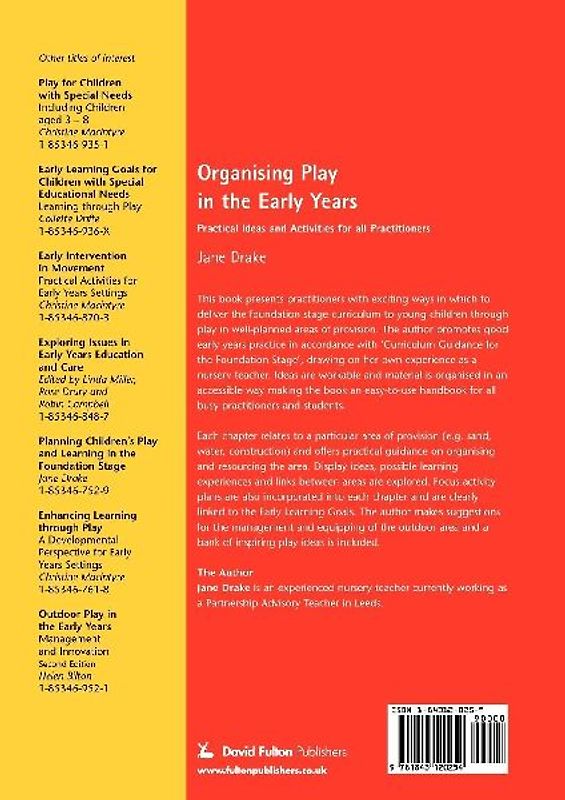 Organising Play in the Early Years