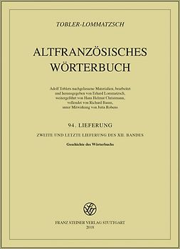 Altfranzösisches Wörterbuch. Band 12. Lieferung 94