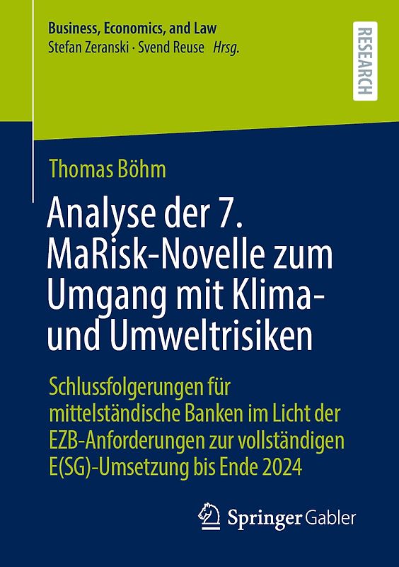 Analyse der 7. MaRisk-Novelle zum Umgang mit Klima- und Umweltrisiken
