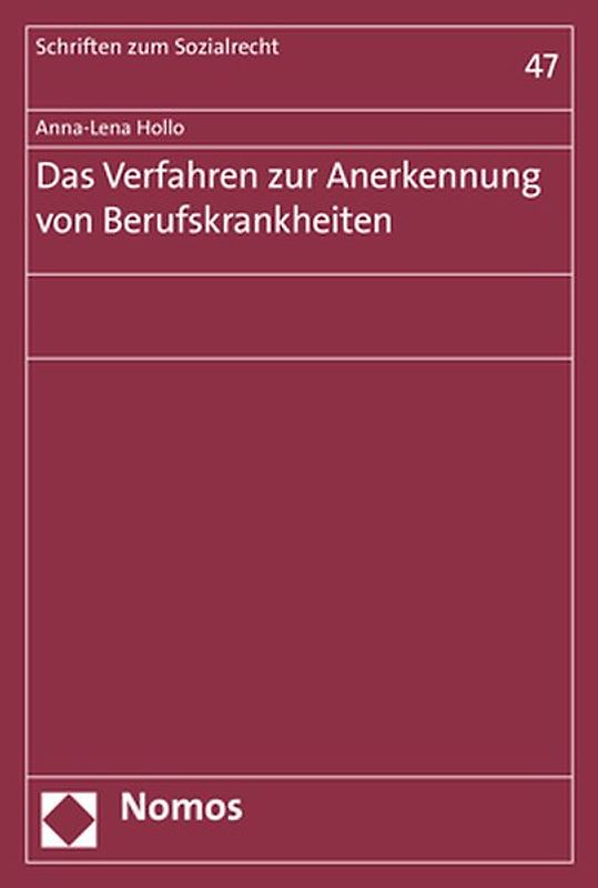 Das Verfahren zur Anerkennung von Berufskrankheiten