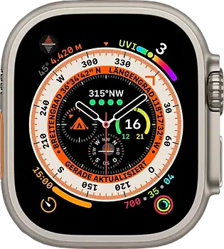 Apple Watch Ultra 49 mm Boîtier titane naturel [Wi-Fi + Cellulaire]