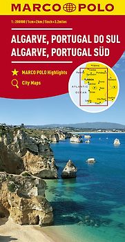 MARCO POLO Regionalkarte Algarve, Portugal Süd 1:200.000