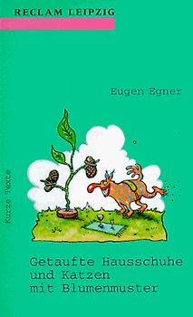 Getaufte Hausschuhe und Katzen mit Blumenmuster. Kurze Texte