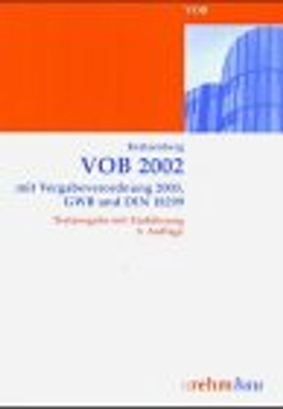 VOB Teile A und B. Textausgabe mit Einführung