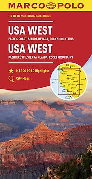 MARCO POLO Kontinentalkarte USA West 1:2 Mio.