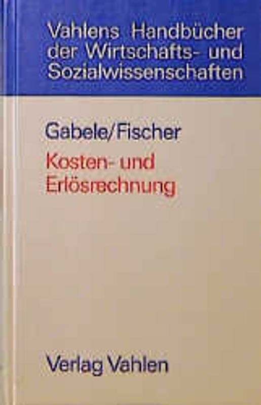 Kosten- und Erlösrechnung