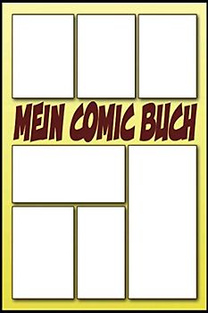 Mein Comic Buch 100 Vorlagen Comic Selber Zeichnen: Blanko Comic A5 Bush, Comic Heft Leer 100 Sleiten (Zeichnen Geschenk Comic Fan)