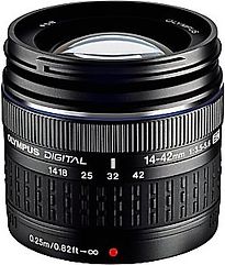 Image of Olympus 14-42 mm F3.5-5.6 ED 58 mm filterdraad (Four Thirds-aansluiting) zwart (Refurbished)