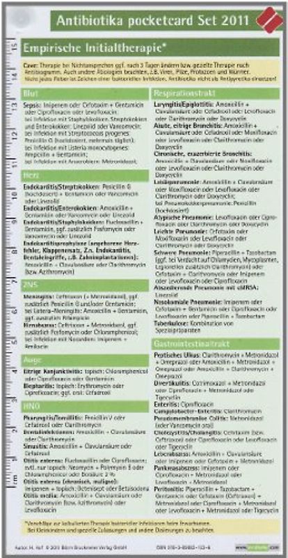 Antibiotika pocketcard Set 2011