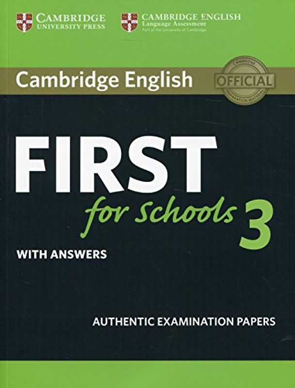 Cambridge English First for Schools 3 Student's Book with Answers