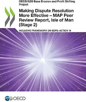 Making Dispute Resolution More Effective - MAP Peer Review Report, Isle of Man (Stage 2)