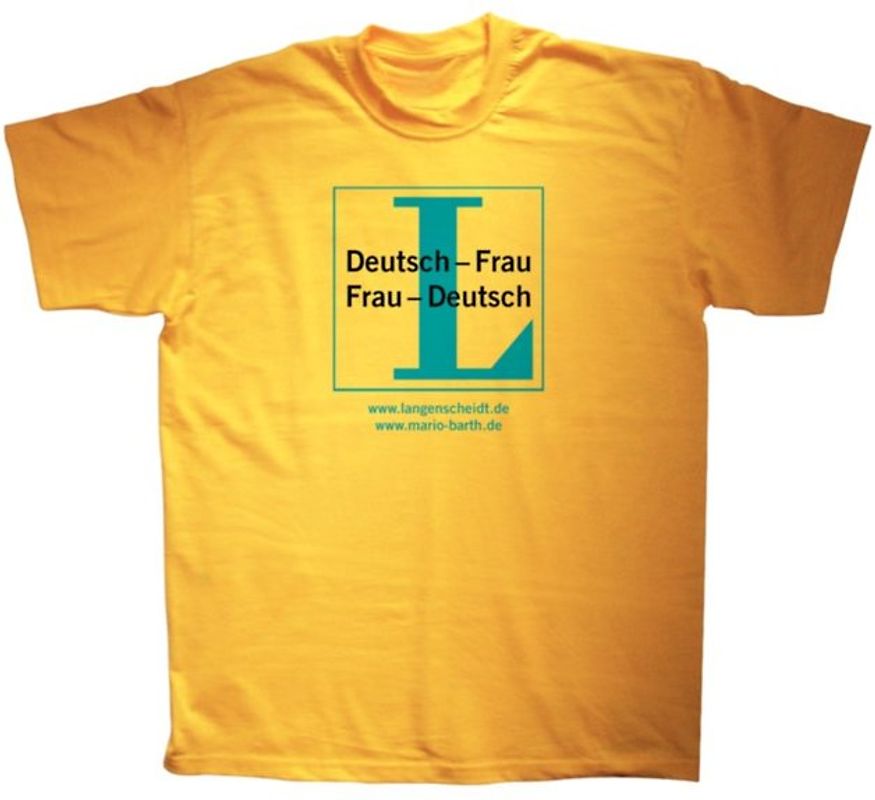 Langenscheidt T-Shirt Deutsch-Frau/Frau-Deutsch - T-Shirt