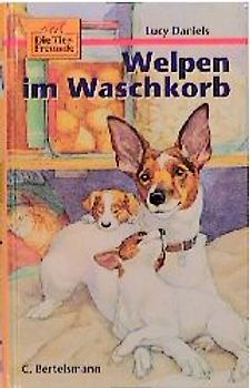 Die Tierfreunde / Welpen im Waschkorb