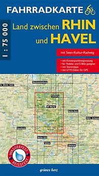Fahrradkarte Land zwischen Rhin und Havel