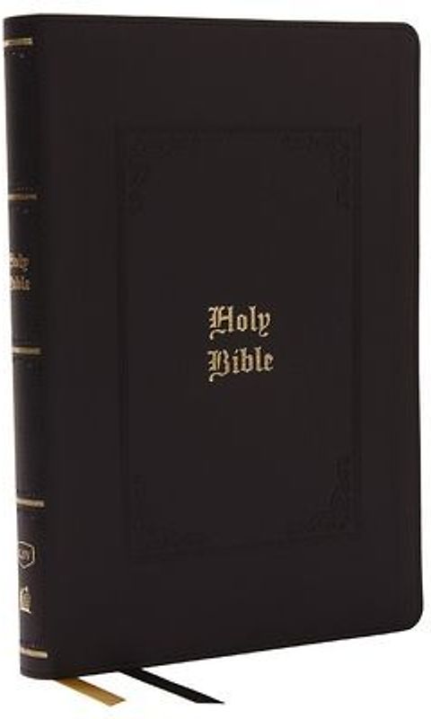 KJV Holy Bible: Giant Print Thinline Bible, Black Leathersoft, Red Letter, Comfort Print (Thumb Indexed): King James Version (Vintage Series)