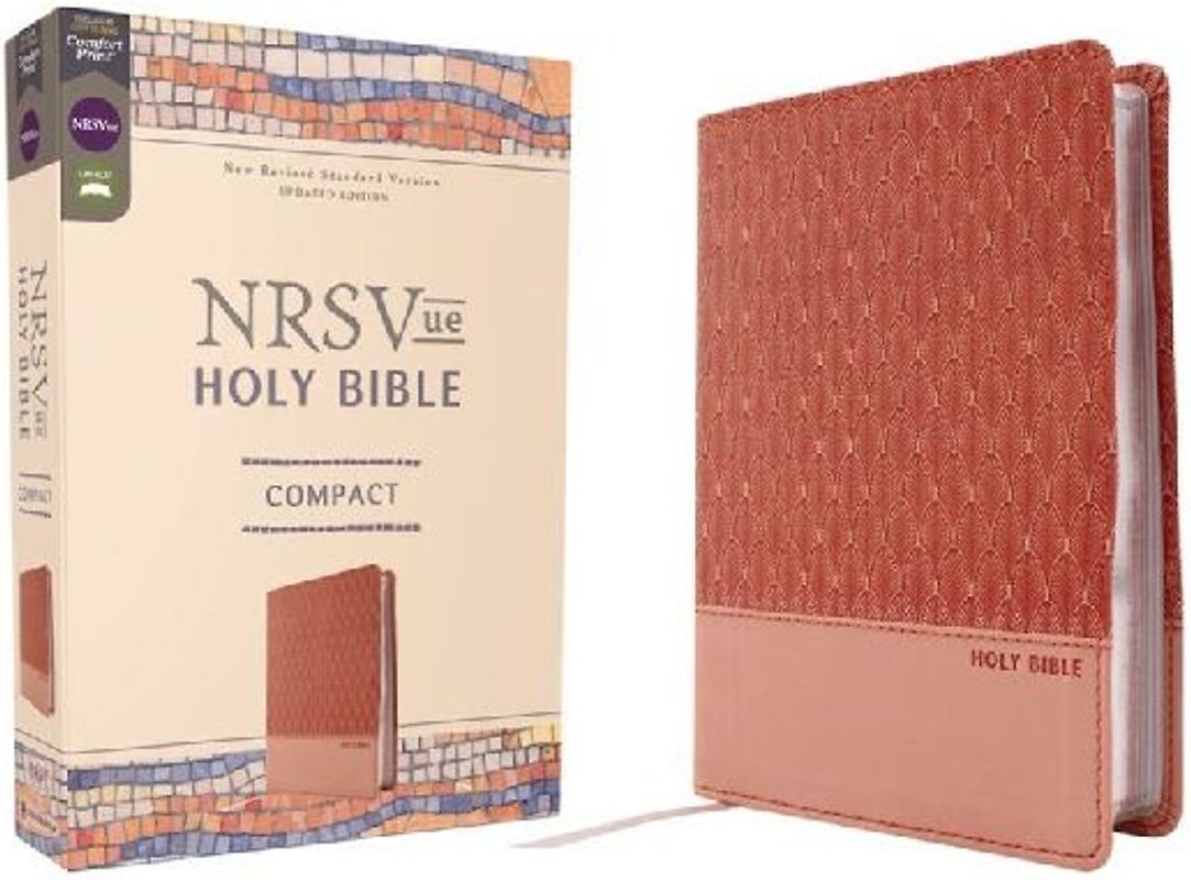 Nrsvue, Holy Bible, Compact, Leathersoft, Peach, Comfort Print