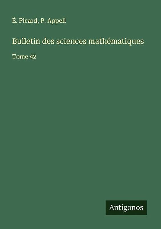 Bulletin des sciences mathématiques