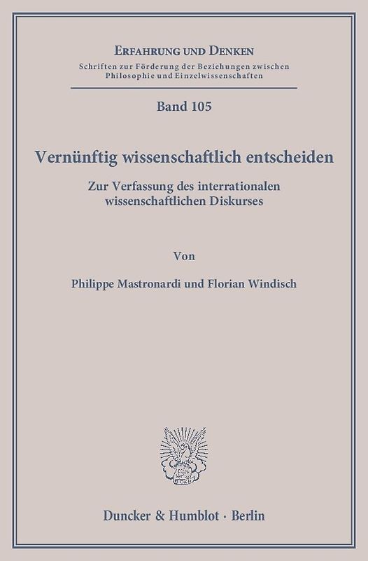 Vernünftig wissenschaftlich entscheiden.