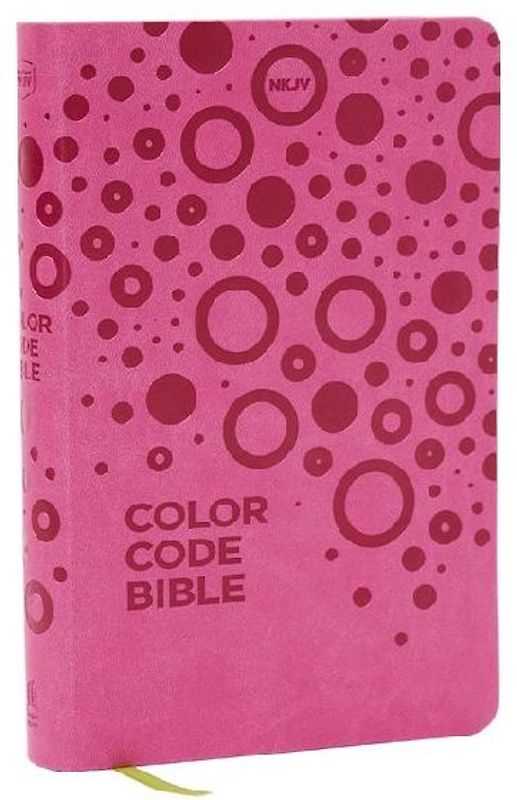 Nkjv, Color Code Bible for Kids, Pink Leathersoft, Comfort Print