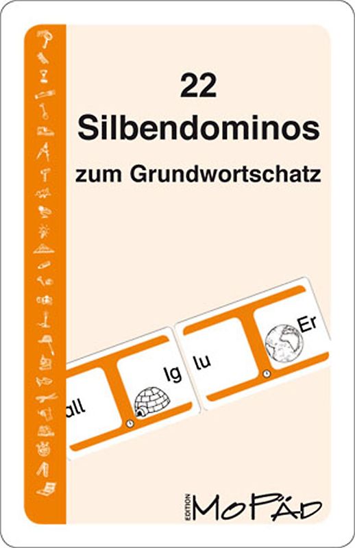 22 Silbendominos zum Grundwortschatz. 1. und 2. Klasse