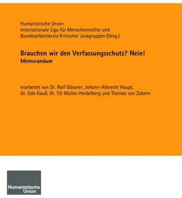 Brauchen wir den Verfassungsschutz? Nein!