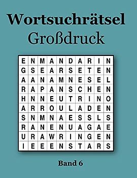 Wortsuchrätsel Großdruck Band 6