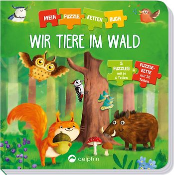 Puzzlekettenbuch Wir Tiere im Wald