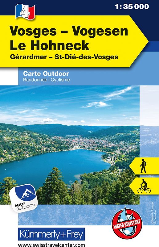 Kümmerly+Frey Outdoorkarte Vogesen / Vosges, Le Hohneck 1:35.000
