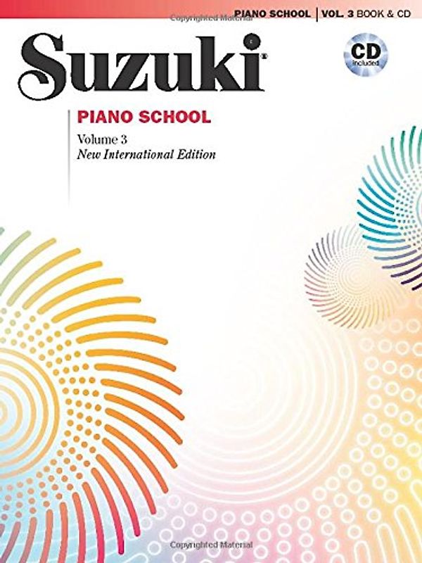 Suzuki Piano School New International Edition Piano Book and CD, Volume 3
