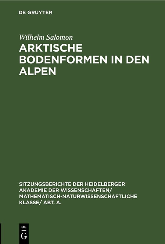 Arktische Bodenformen in den Alpen
