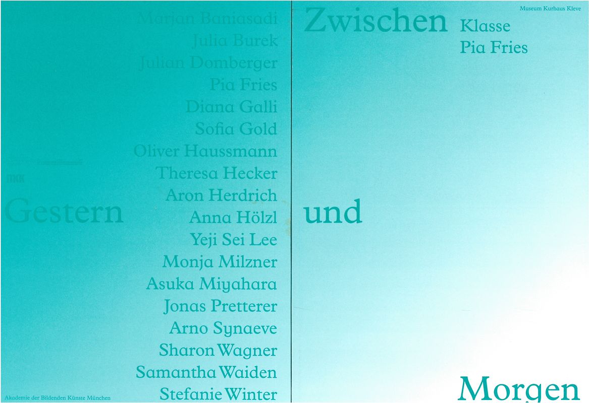 Zwischen Gestern und Morgen. Klasse Pia Fries