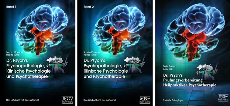 Dr. Psych's Psychopathologie, Klinische Psychologie und Psychotherapie, Bd. 1 und Bd. 2 sowie Dr. Psych's Prüfungsvorbereitung für Heilpraktiker