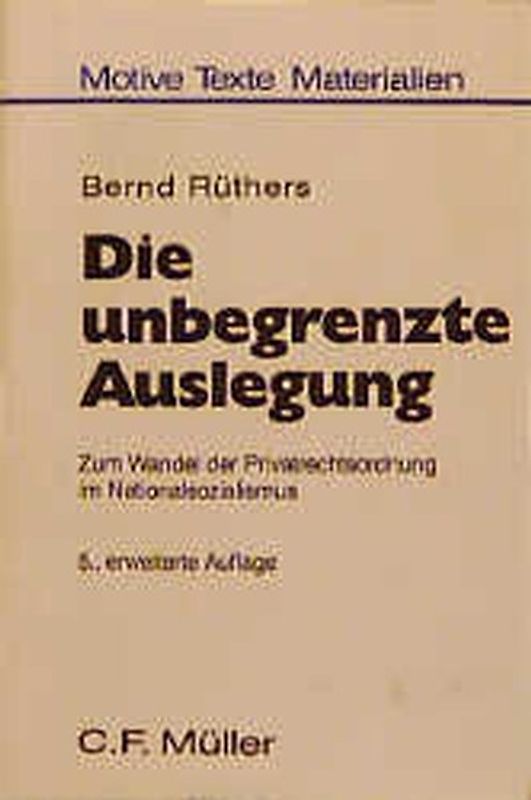 Die unbegrenzte Auslegung