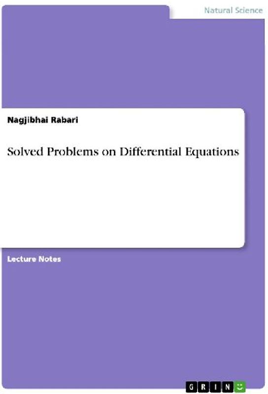 Solved Problems on Differential Equations