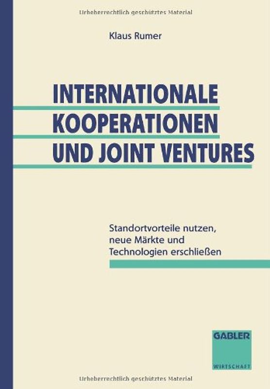 Internationale Kooperationen und Joint Ventures