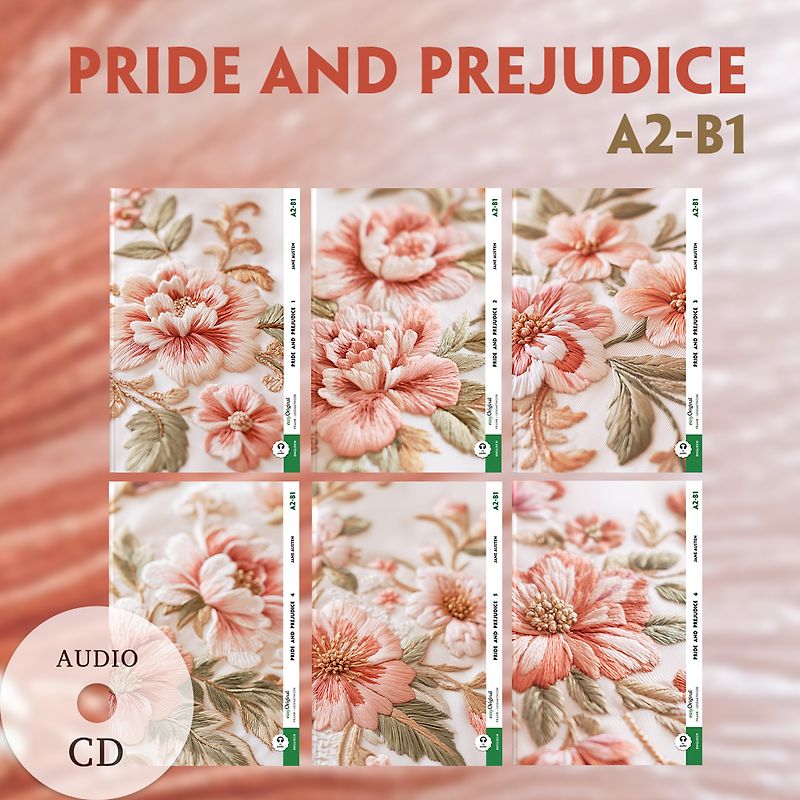 Pride and Prejudice A2-B1 (6 Hardcover + Audio-CDs)