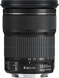 Canon EF 24-105 mm F3.5-5.6 IS STM 77 mm Objectif (adapté à Canon EF) noir