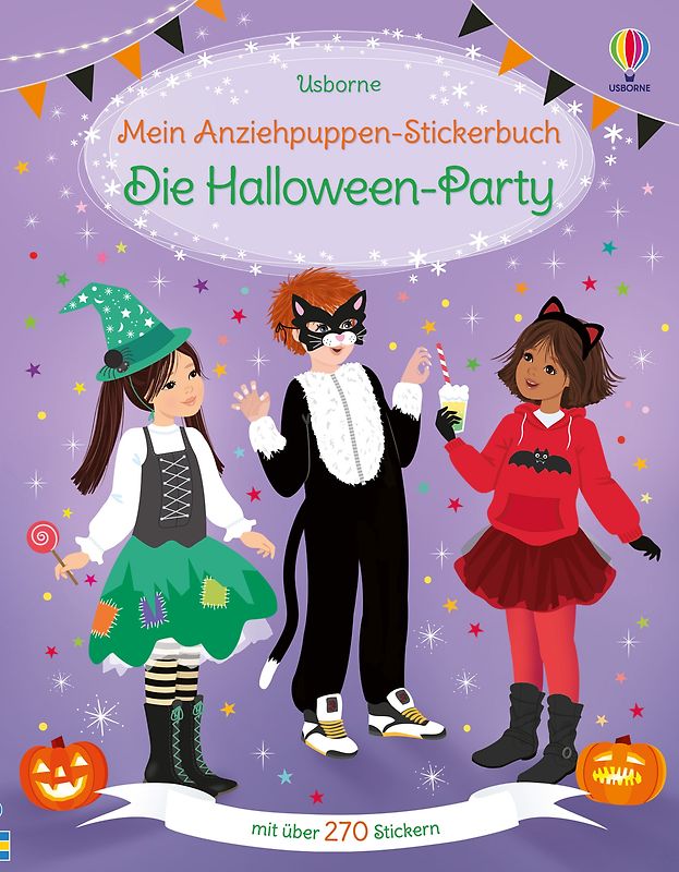 Mein Anziehpuppen-Stickerbuch: Die Halloween-Party