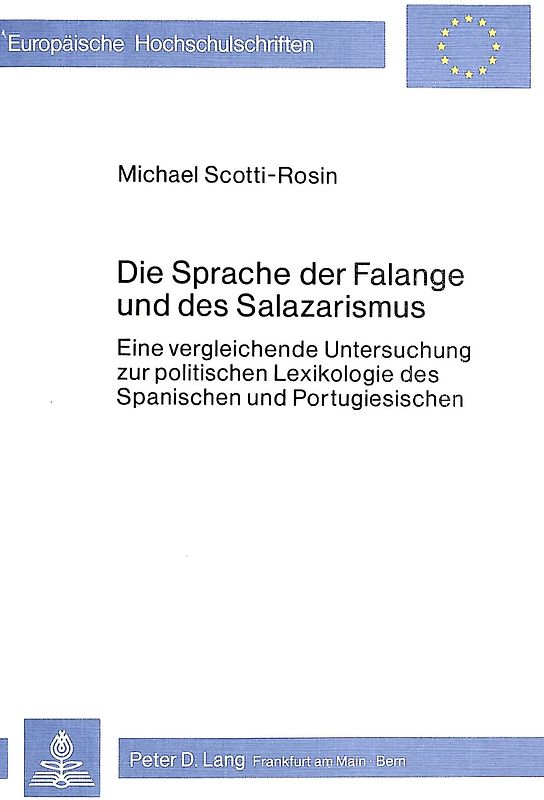 SPRACHE DER FALANGE UND D. SALAZARISMUS