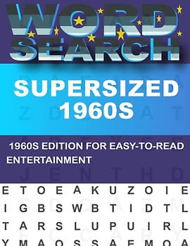 Supersized 1960s Word Search For Adults: A Great Tool for Cognitive Rehabilitation