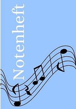 Notenheft: DIN A5 Notenlinienheft | 60 Seiten mit 12 Notenzeilen / Systeme pro Blatt | Papier 90g/m² | Musikheft mit Notenlinien