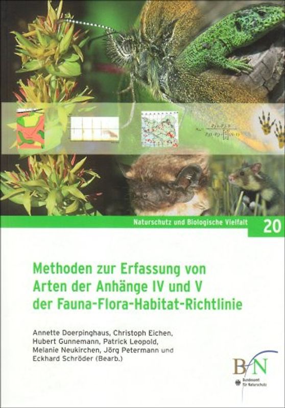 Methoden zur Erfassung von Arten der Anhänge IV und V der FFH-Richtlinie