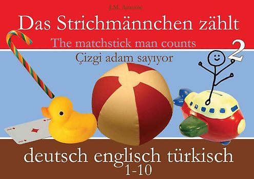 Das Strichmännchen zählt. Deutsch - Englisch - Türkisch