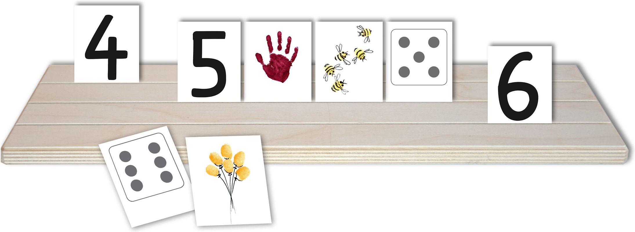 Zahlen lernen mit der Erzählschiene. Erzählschienen-Figurenset