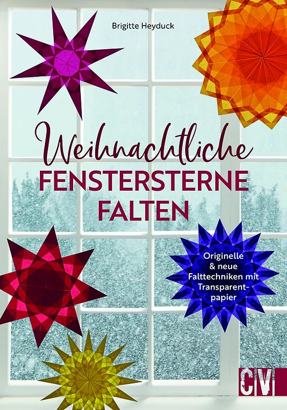 Weihnachtliche Fenstersterne falten