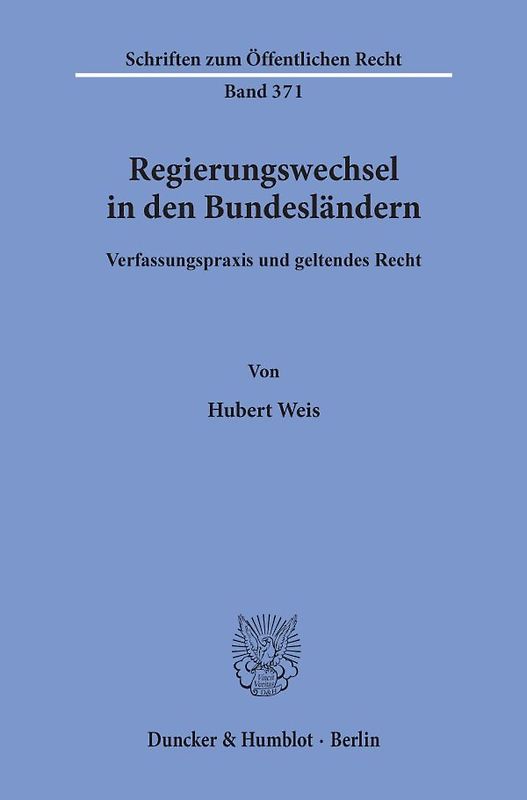 Regierungswechsel in den Bundesländern.
