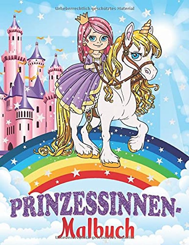 Prinzessinnen-Malbuch: für Kinder von 4-8 Jahren