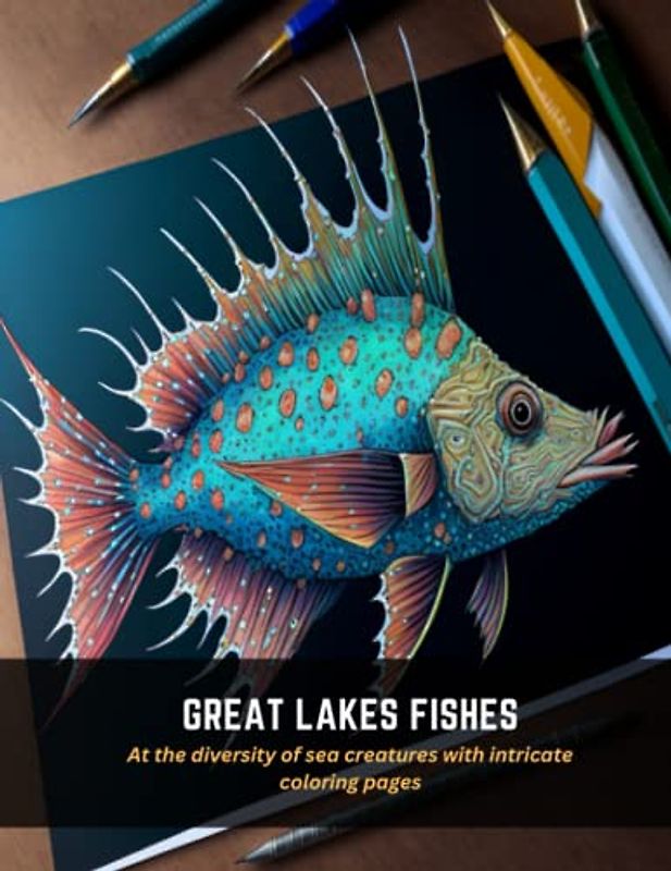 Great Lakes Fishes: At the diversity of sea creatures with intricate coloring pages