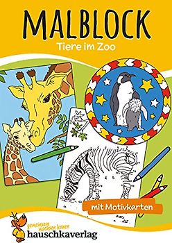 Malblock - Tiere im Zoo, A5-Block (Malblöcke, Band 605)